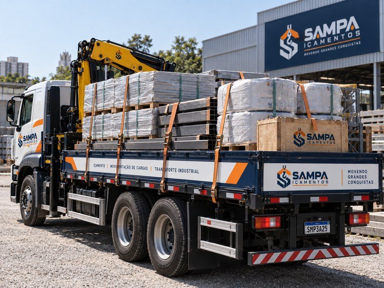 Transporte de materiais de construção